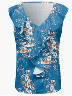 Printed V-neck Tank (18)