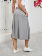 Elastic Waist Skirt Pockets (5)