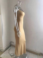 Spaghetti Strap Bodycon Maxi Dress (11)
