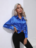 Collared Neck Buttoned Long Sleeve Shirt (8)