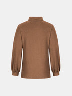 Full Size Mock Neck Long Sleeve T-shirt (20)