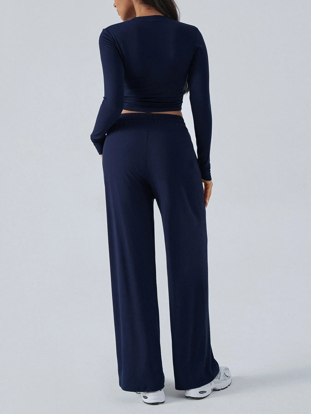 Round Neck Long Sleeve Top Pants Set (6)