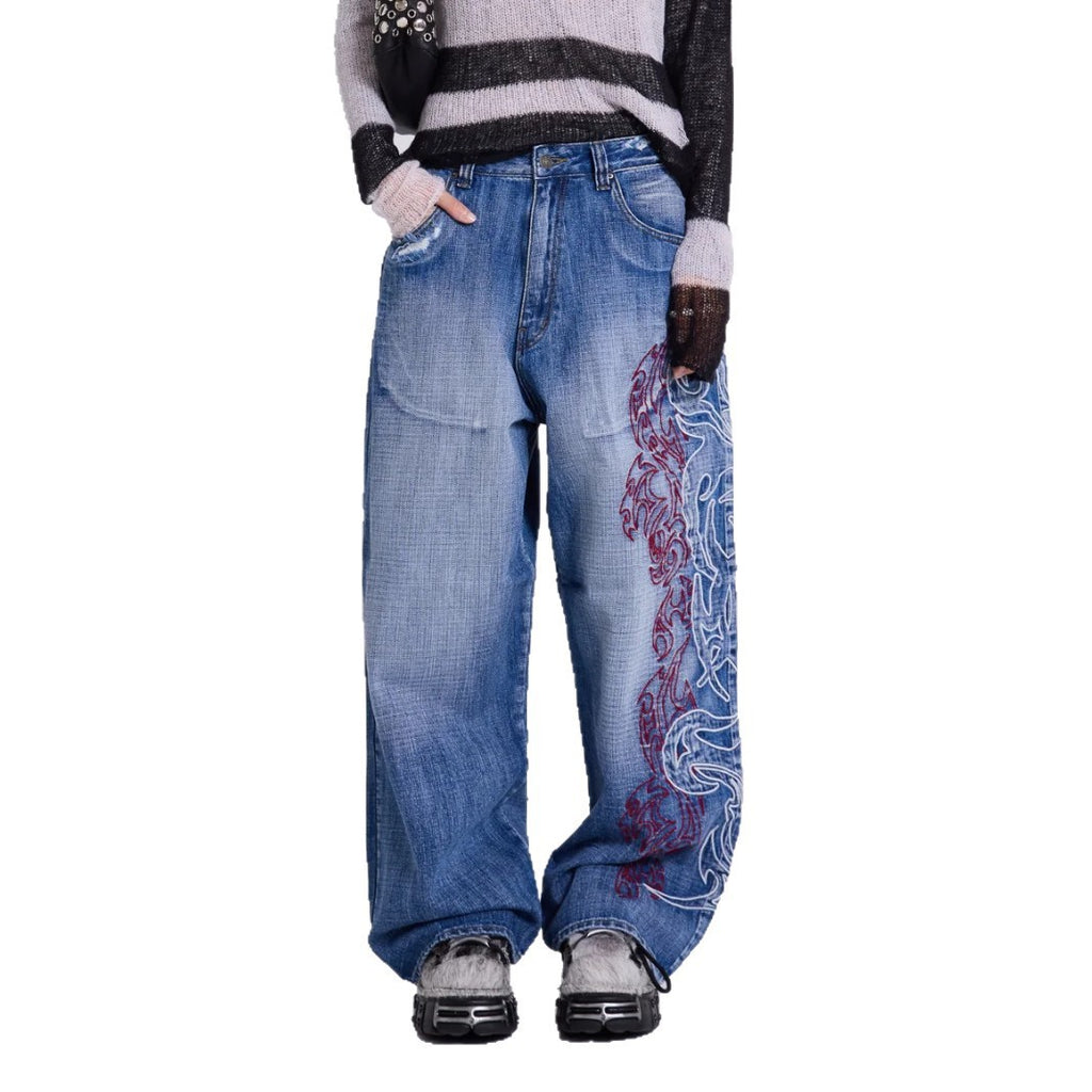 Jeans Wide Leg Pants Loose Trousers photo 5