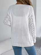 Openwork Open Front Cardigan (14)