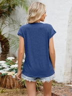 Relaxed Fit V-neck T-shirt (22)