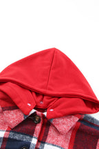Plaid Button Up Hooded Shacket (13)