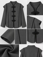 Chinese-style Mandarin Collar Blouse (26)