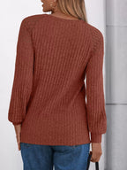 Ribbed Knit T-shirt Lace Shoulder Detail (23)