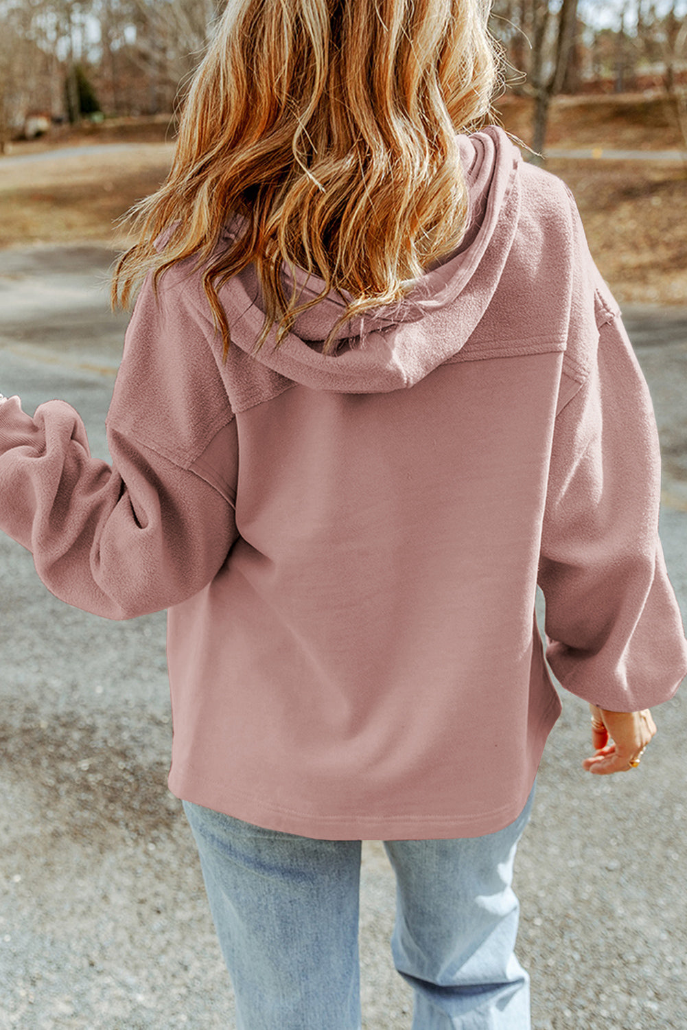 Zip-up Drawstring Hooded Jacket (7)