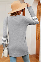 Striped Heathered Round Neck T-shirt (20)