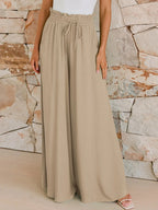 Drawstring Wide Leg Pants Pockets (8)