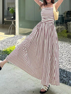 Striped Sleeveless Maxi Dress (5)
