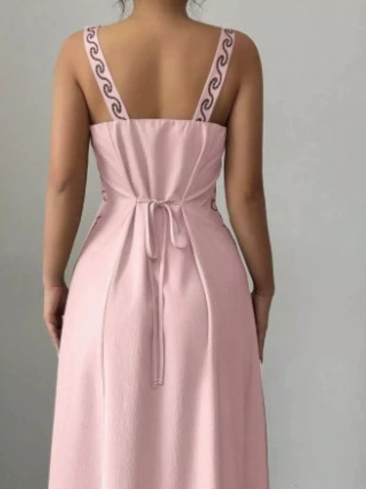 Floral Sleeveless Maxi Dress Side Slit (3)