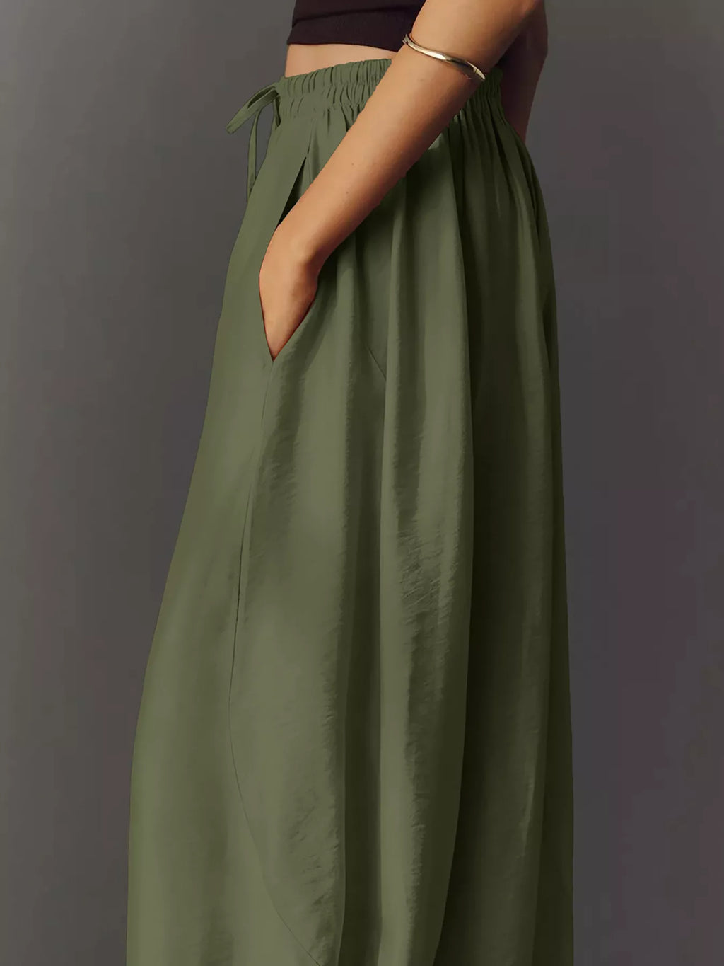 Drawstring Wide Leg Pants (21)