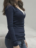 Long Sleeve T-shirt Lace Detail (8)