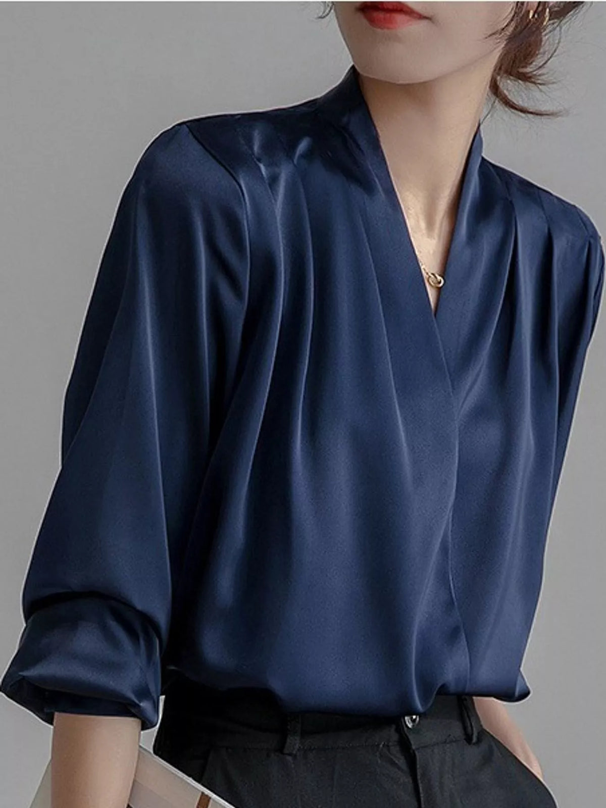 Long Sleeve Satin Blouse (8)