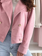 Double-breasted Lapel Collar Jacket (11)