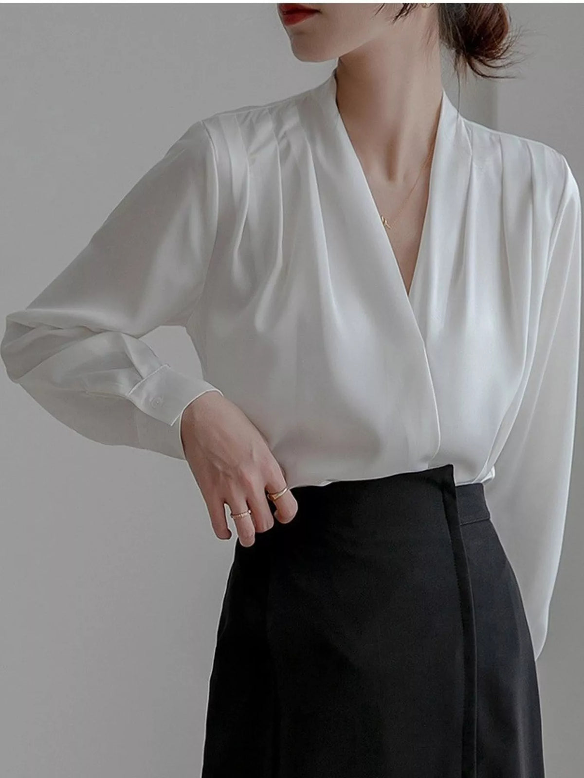 Long Sleeve Satin Blouse (3)