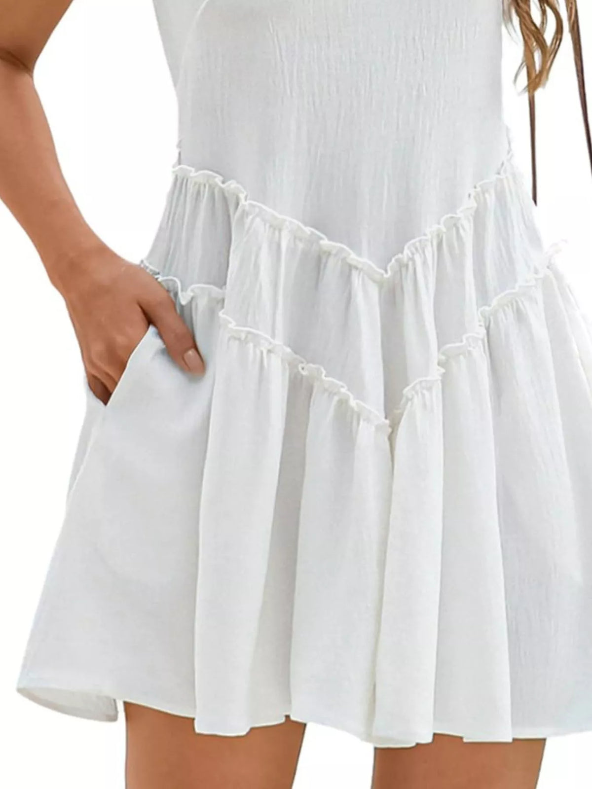 Round Neck Sleeveless Mini Dress (2)