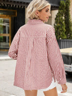 Striped Button Up Long Sleeve Shirt (13)