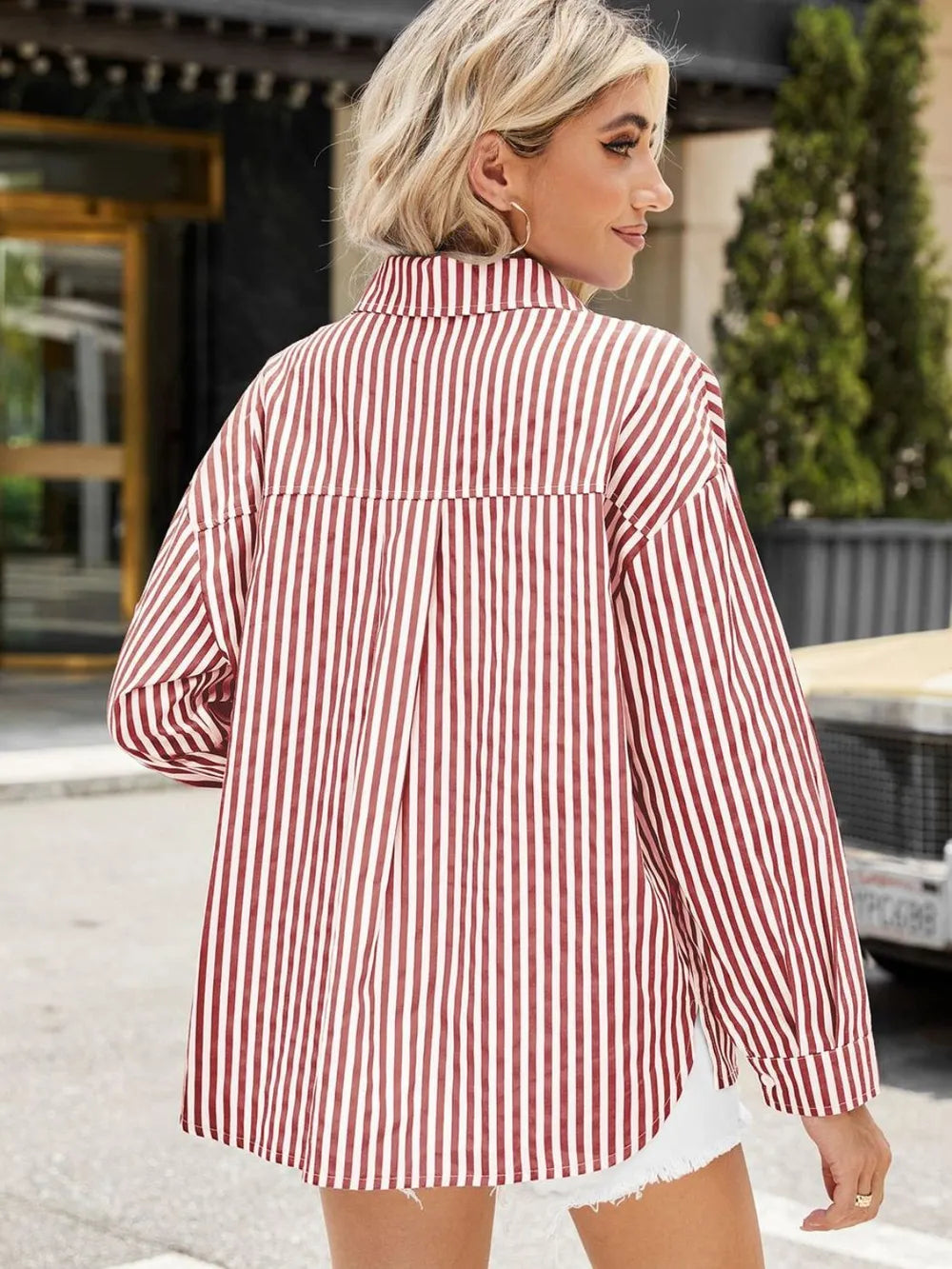 Striped Button Up Long Sleeve Shirt (13)