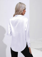Collared Neck Buttoned Long Sleeve Shirt (18)