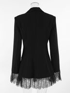 Lace Hem Button Down Blazer (11)