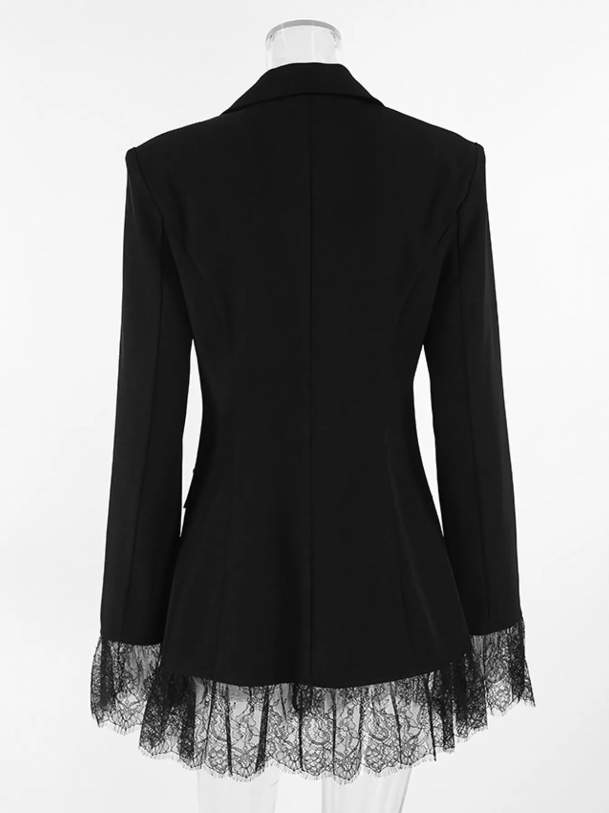 Lace Hem Button Down Blazer (11)