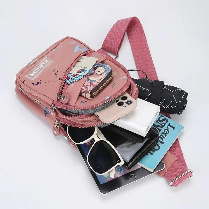 One-shoulder Crossbody Backpack Oxford Cloth Chest Bag photo 2