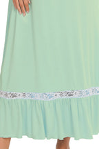 Lace Detail Short Sleeve Lounge Dress (29)