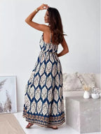 Printed Spaghetti Strap Wide-leg Jumpsuit (15)