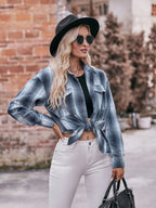 Plaid Button-down Long Sleeve Shirt (26)