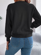 Contrast Round Neck Long Sleeve Sweater (6)