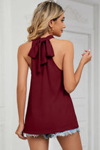 Tied Grecian Neck Tank (2)