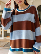 Block Round Neck Sweater (13)