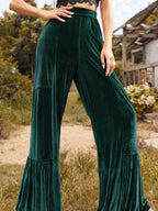 Velvet High Waist Wide Leg Pants (12)