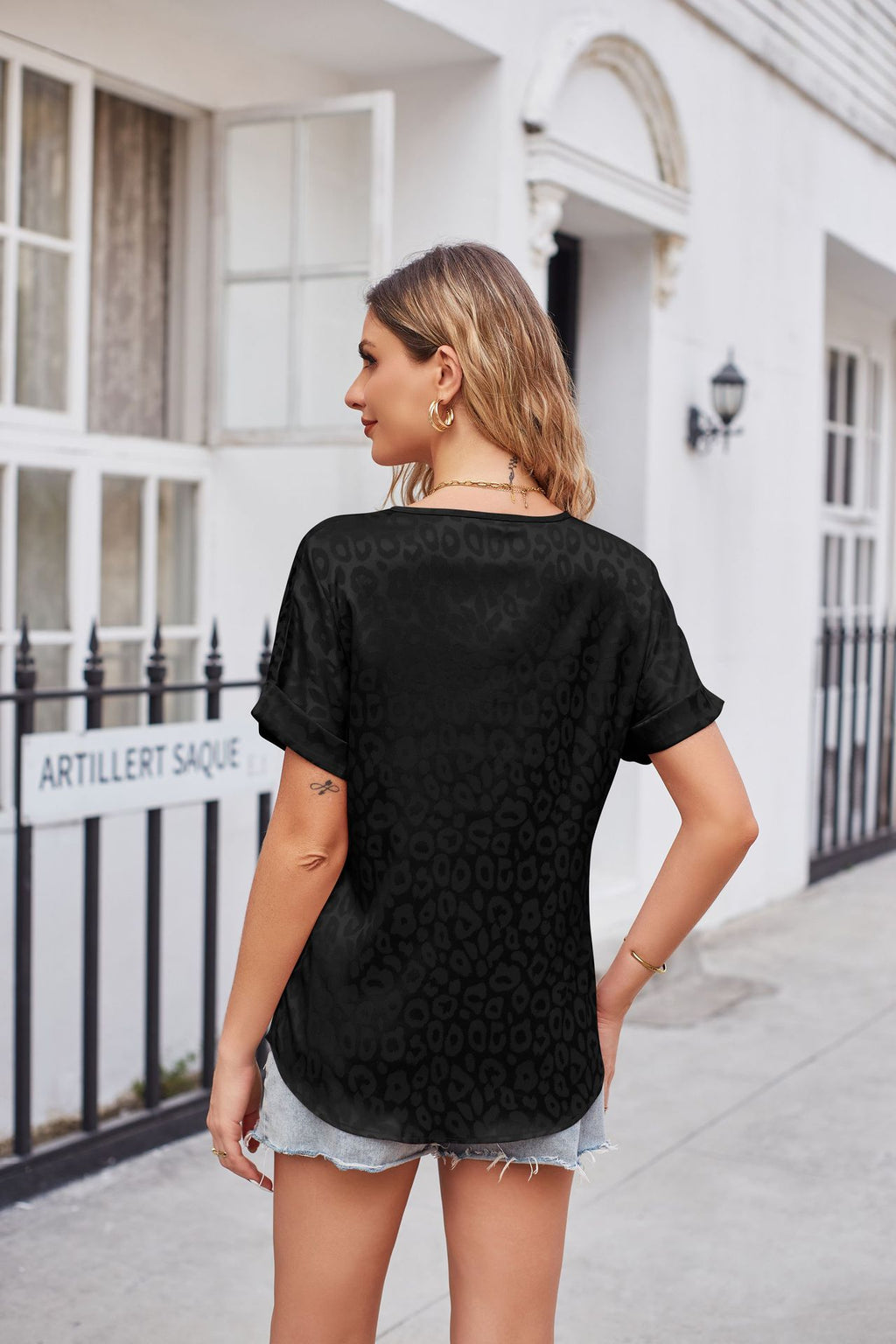 Leopard Print Curved Hem Satin Top (16)
