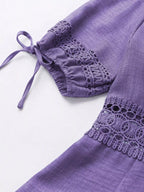 Lace Detail V-neck Mini Dress (27)