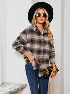 Plaid Collared Shirt Jacket (3)