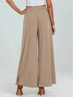 Pocketed Elastic Waist Wide Leg Pants (11)
