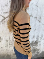 Full Size Striped Turtleneck Long Sleeve Sweater Plus (7)