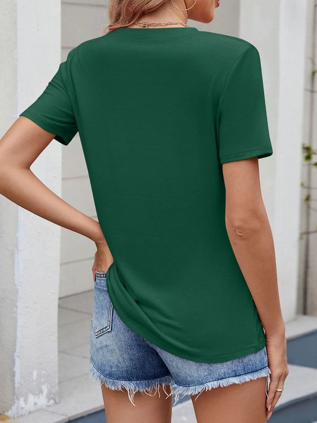 Round Neck Short Sleeve T-shirt (25)