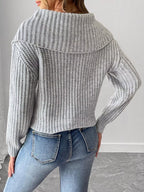 Contrast Bow Long Sleeve Sweater (12)