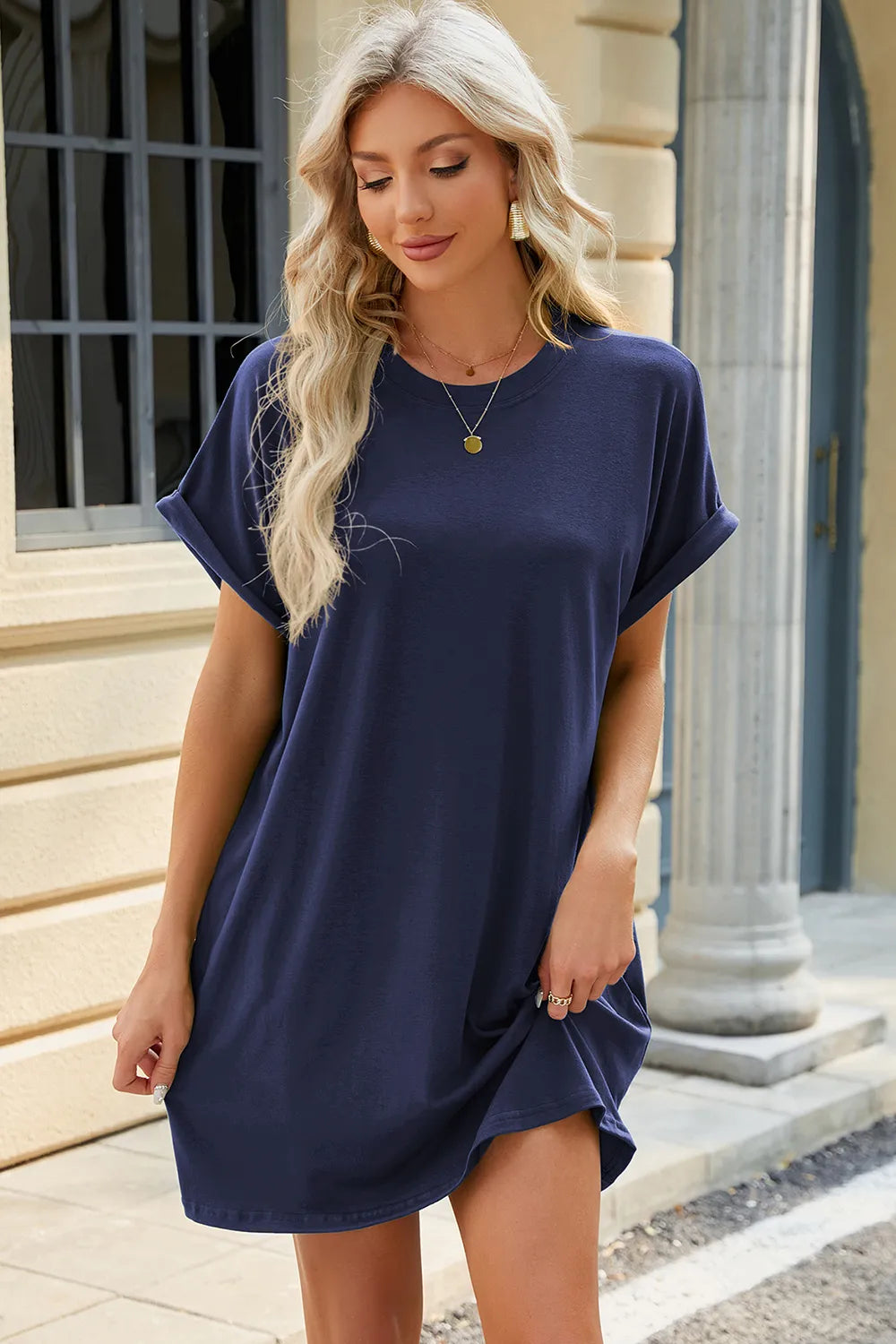 Short Sleeve Mini Dress Pockets (11)