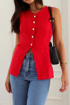 Button Down V-neck Vest (21)