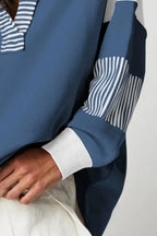 Collared Neck Long Sleeve Sweatshirt (5)