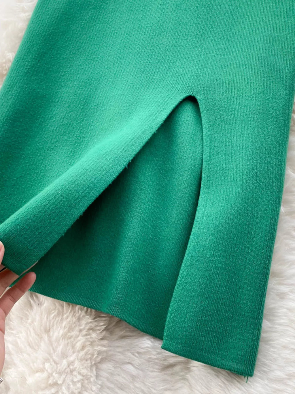 Slit Knit Midi Skirt (8)