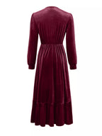 Ruffled Hem Long Sleeve Dress (15)