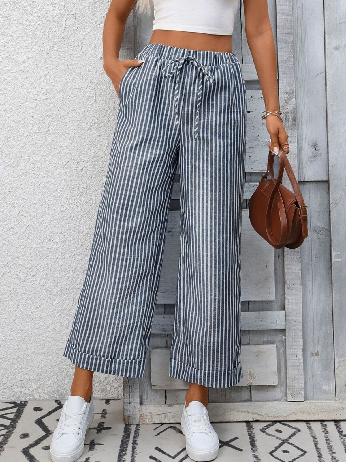 Striped Wide Leg Pants (8)