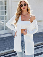 Striped Open Front Cardigan Relaxed Fit (9)